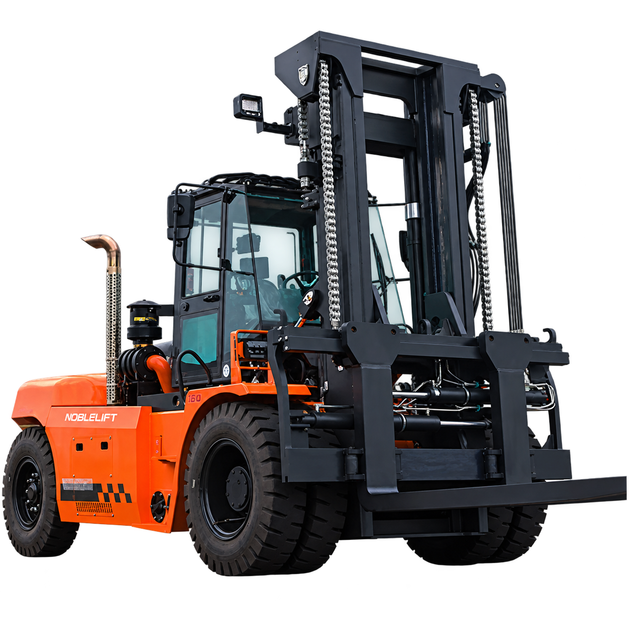 Carrello elevatore termico Noblelift per carichi pesanti, con cabina
